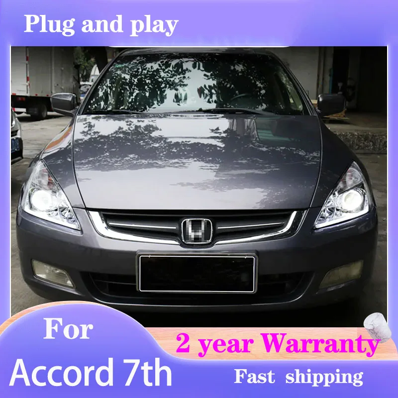 

Стайлинг автомобиля для Honda Accord 7th фара 2004-2007 Accord головный фонарь DRL указатель поворота ближний свет линза проектора