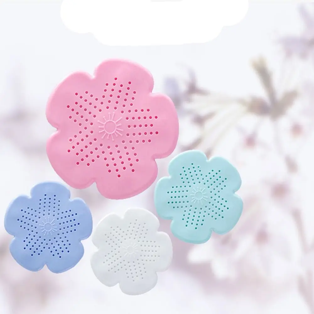 New TPR Kitchen Strainers Flower-shaped Quickly Floor Drain Filter Anti-clogging Hair Drain Catcher for Floor Laundry