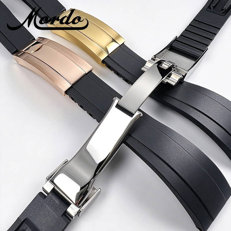 20x18mm Silicone Replacement Bracelet Rubber Strap for Rolex for Oysterflex GMT for Daytona For Submariner Diver for Water Ghost