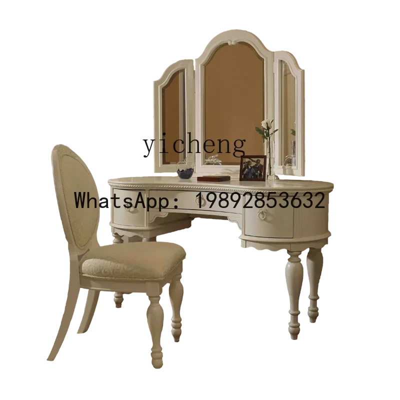 dressing table bedroom princess Internet celebrity makeup table American rural pastoral dressing table simple