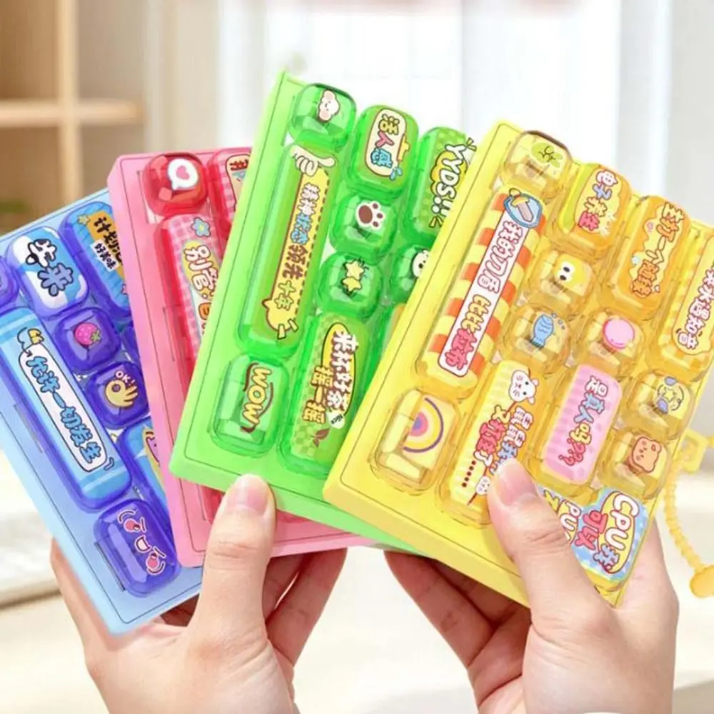 14 Key Decompression Button Cute Design Small Gift Mini Keyboard Pendant Creative Style Bag Hanging Ornament Keyboard Keychain