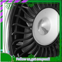 AC34-3 Speed Adjustment Usb Car Fan 5V Electric Car Fan Colorful Light Cooling Fan