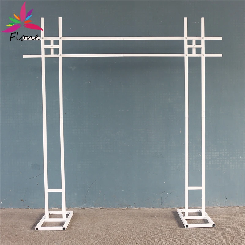 

Flone Wedding Decoration Flower Stand Backdrop Bracket Arch Artificial Flower Arrangement Square Wedding Arch Backdrop Stage