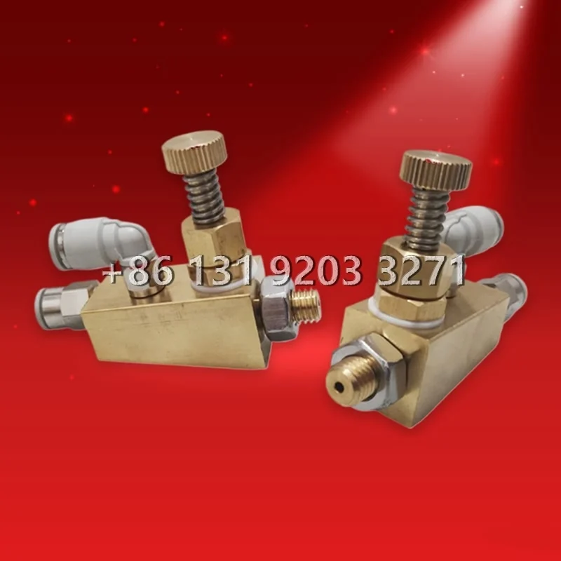 Woodworking machinery edge banding machine cleaning device brass air atomizing siphon nozzle adjustable spray nozzle