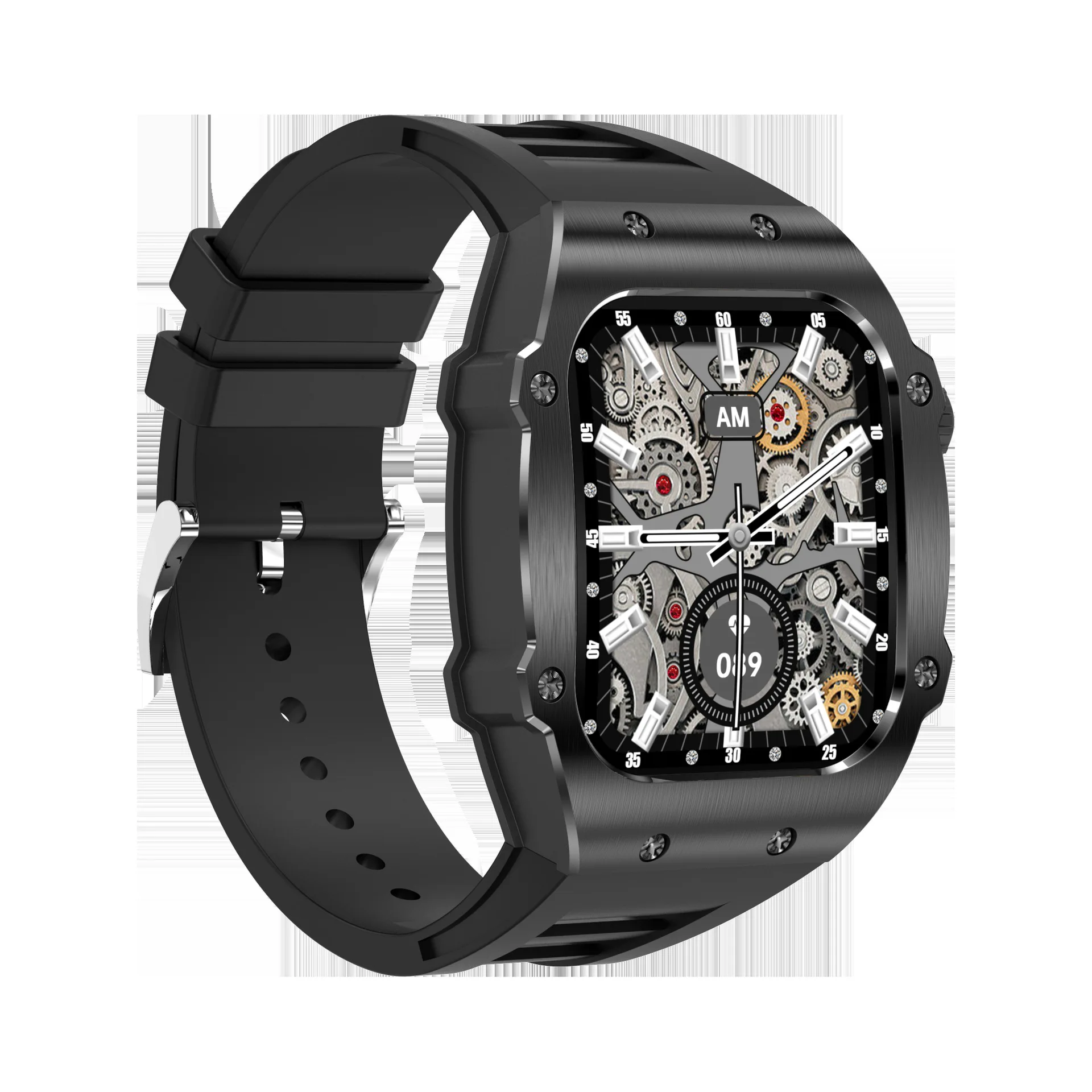 Nuevo reloj inteligente AK55 transfronterizo, frecuencia cardíaca, salud, presión arterial, oxígeno, monitoreo del sueño, bluetooth, llamada de voz de alta definición