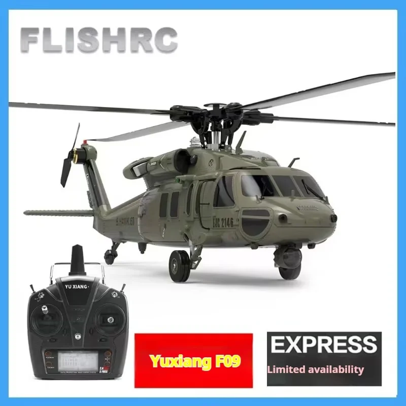 New Yuxiang F09 Simulation Mini Remote-Controlled Helicopter Uh60 Black Hawk 6-Way 3d Stunt Model Aircraft Non M1m2