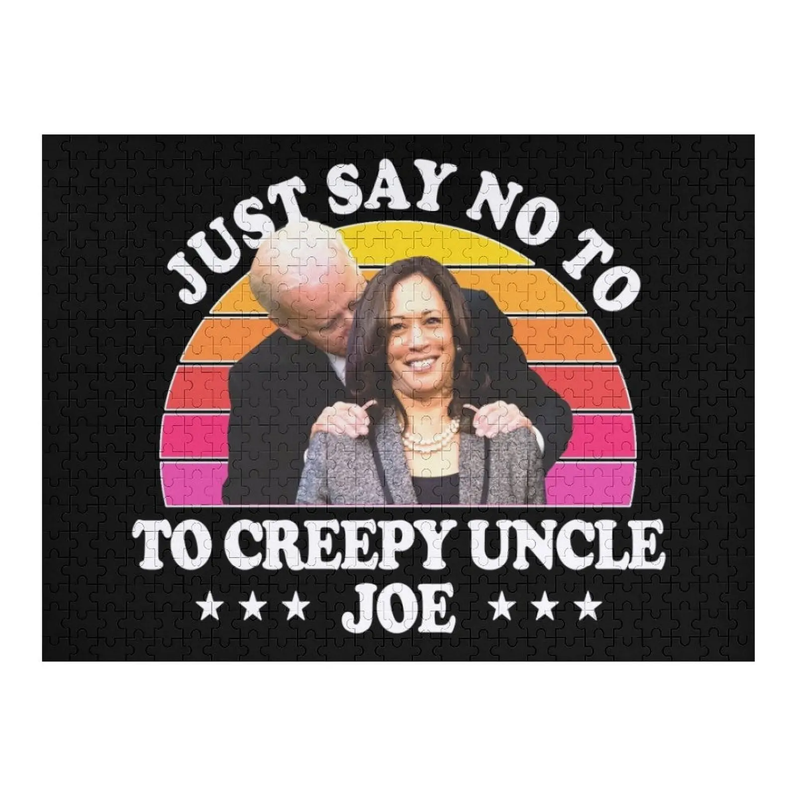 

Just Say No to Creepy Uncle Joe 2020 Jigsaw Puzzle Wood Photo Personalized Personalized Customizeds For Kids Puzzle