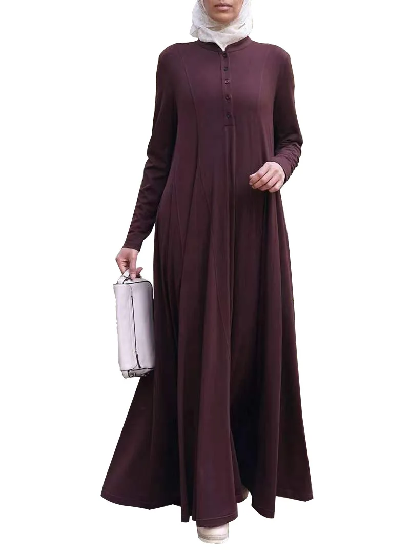 Islamic Clothing Robe Robe Femme Musulmane Loose Fit Arabic Dubai Kaftan Abaya Dress for Women Muslim Fashion Djelaba