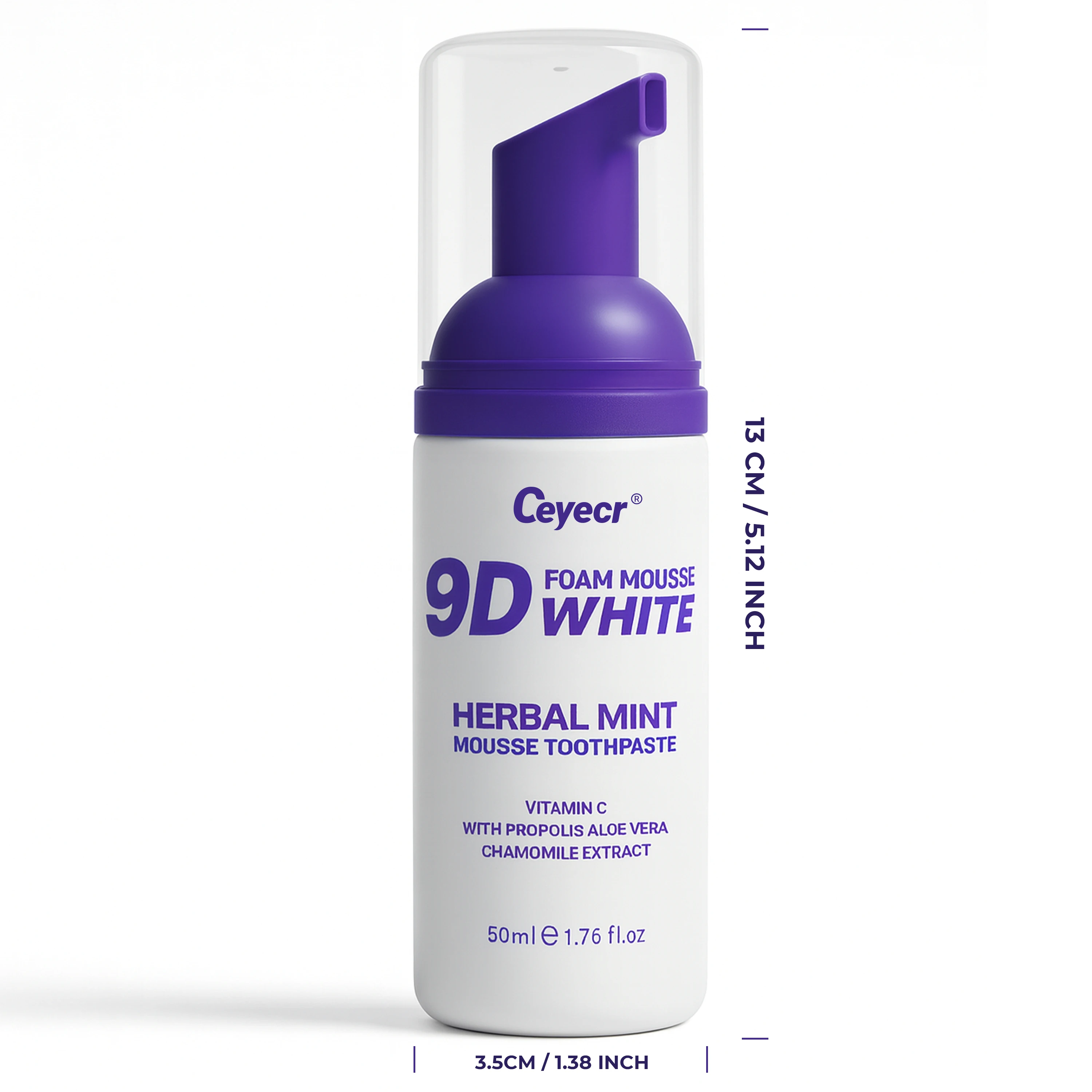 Dentifrice Mousse 50ml, blanchiment des dents, élimine les dents jaunes, nettoyage des taches dentaires, produit de soins buccaux frais