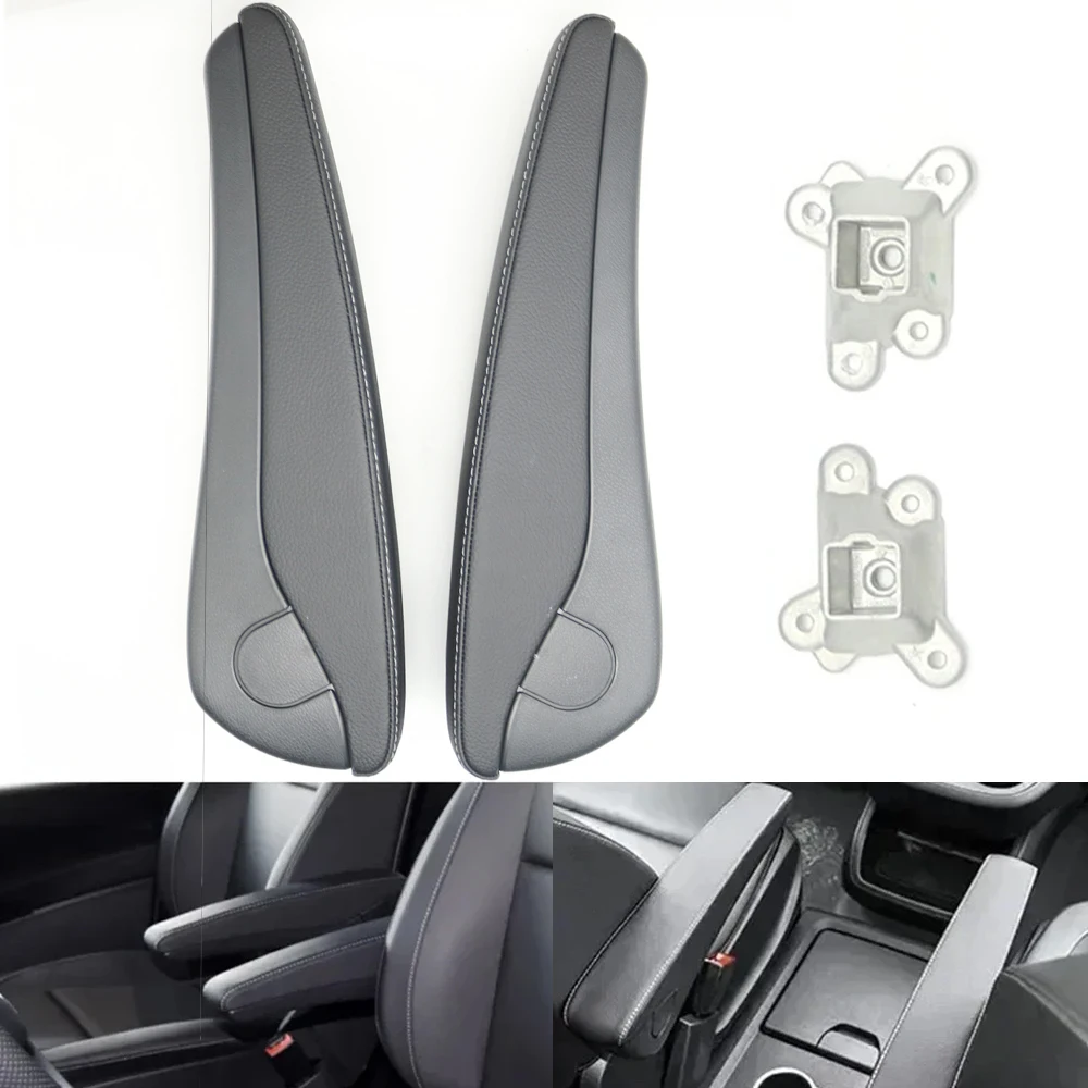 Black Front Seat Armrest Adjustable Bracket For Mercedes Benz Viano 04-14 V Class V250 V300d V25d Vito W447 14-26 Metris 15-23