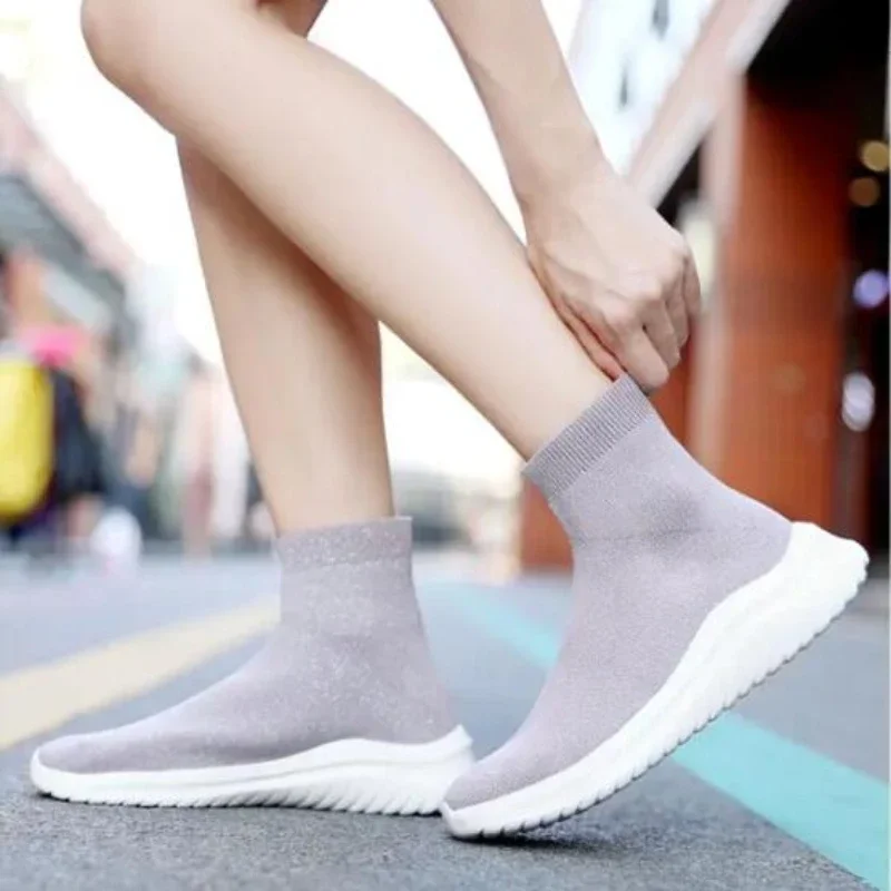 Classic Black Socks Runing Shoes Men High Sock Trainers Women Slip on Couple Casual Shoes Lightweight Sneakers Men basket homme