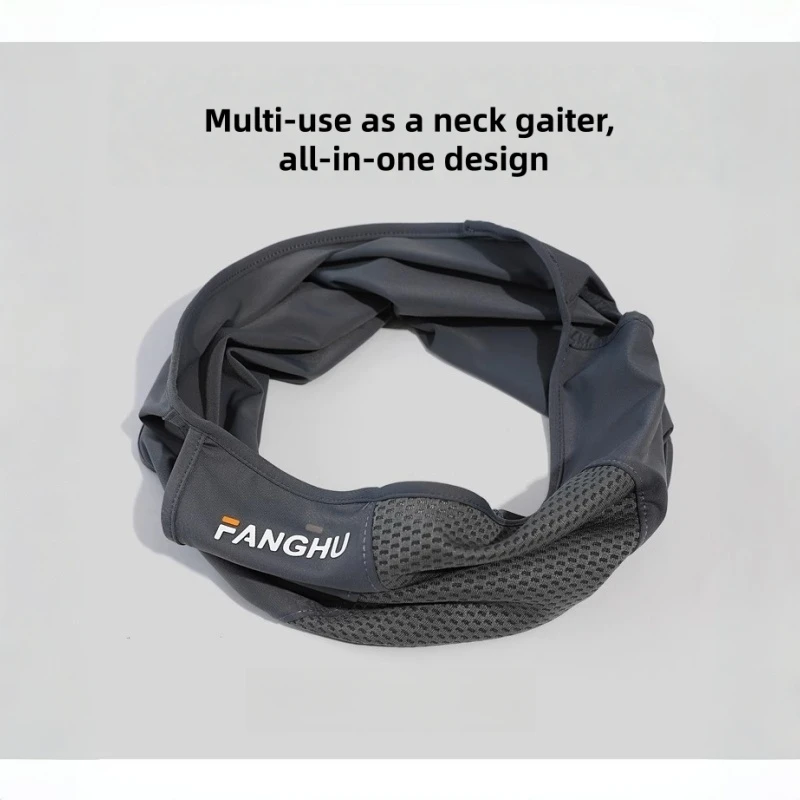 Mesh Breathable Ear Loop Neck Gaiter Elastic Sunscreen Anti-UV Face Covering Thin Sports for Men Women