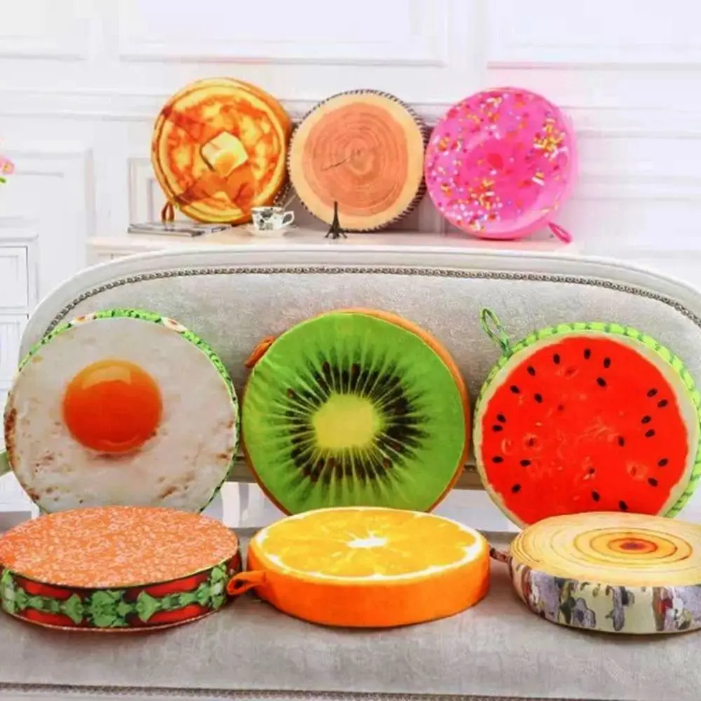 Comfortable Soft  Toy Garden Dining Outdoor Sofa  Round   Chair Cushions Fruit Seat Pads Seat Pads