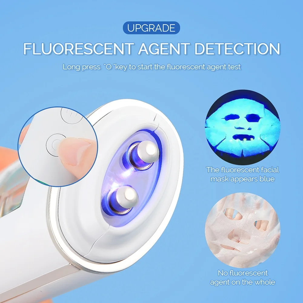 Skin Analyzer Smart Water Oil Tester LCD Display Facial Skin Moisture Meter Fluorescent Agents Detector