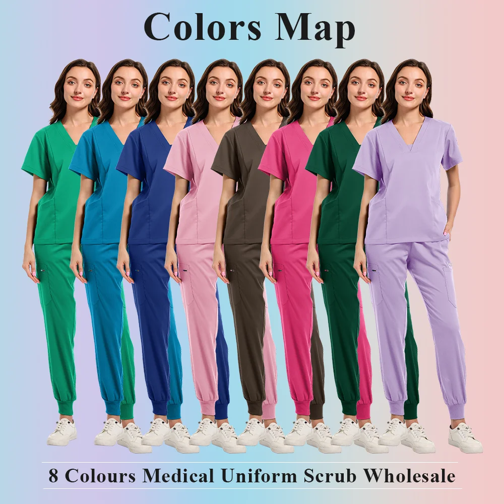 Оптовая продажа, медицинская форма для операционной, скрабы, набор рабочих скрабов для больниц, медицинские принадлежности, костюм для медсестры, стоматологической хирургии, спецодежда