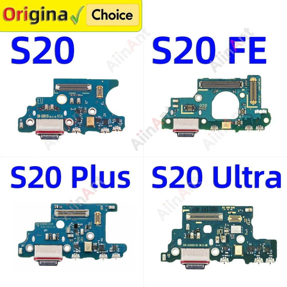 USB Mic Board Dock Charger Connector Charging Port Flex Cable For Samsung Galaxy S20 Plus Ultra FE G780F G781B G781U G780G G986U