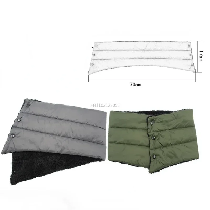 Winter Thermal Fleece Button Neck Scarve Warmer Outdoor Windproof Handkerchief Cycling Ski Snowboard Neckerchief Hiking Scarves