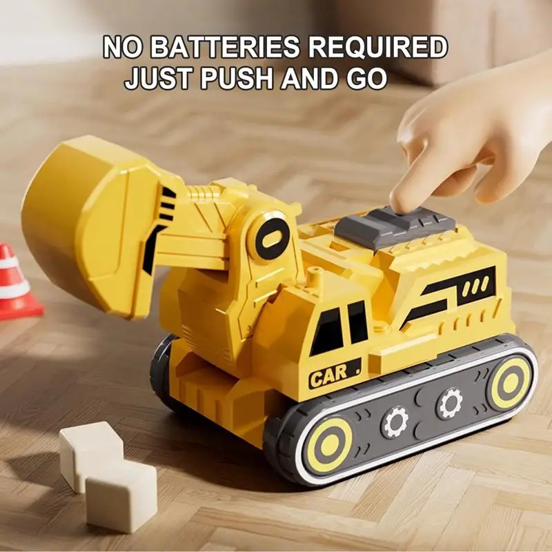 รถหุ่นยนต์ของเล่น Push and Go เปลี่ยนยานพาหนะ 5-in-1 รวมหุ่นยนต์ Take Apart ตัวเลขการกระทํารถการเปลี่ยนรูปของเล่นสําหรับเด็กอายุ