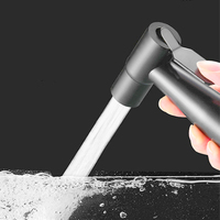 Portable Hand Held Bidet Sprayer Black Bathroom Toilet Bidet Spray Washing Machine Self Cleaning Shower Head for Pet Washing