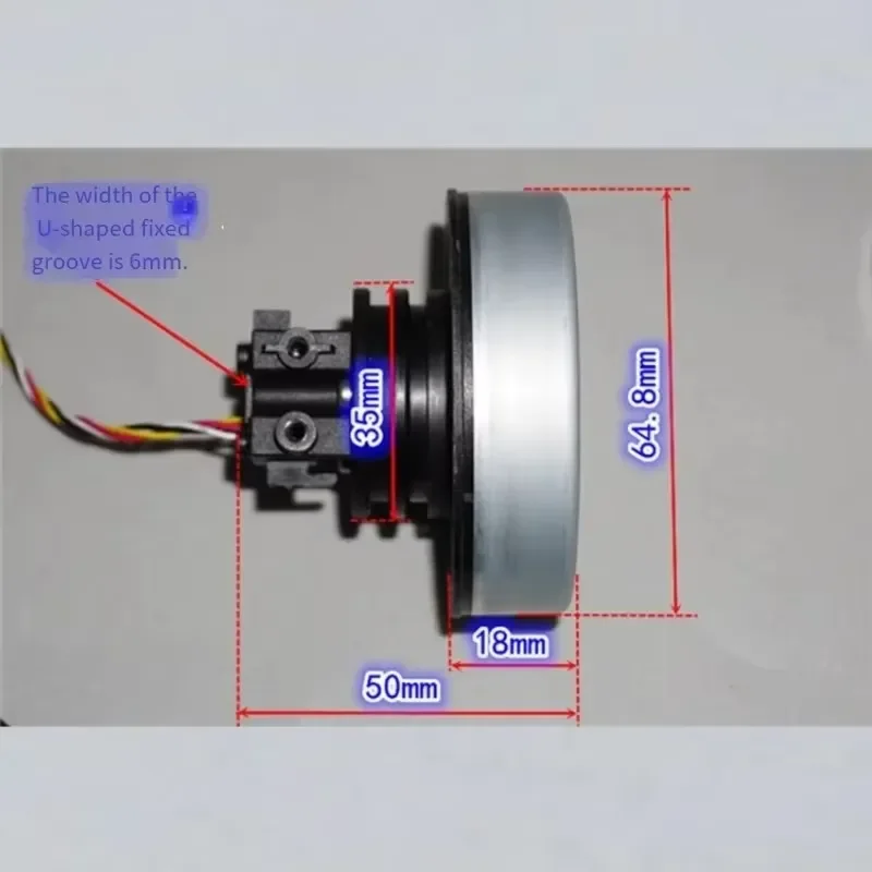for 65mm External Rotor Servo Hub Motor with Neodymium Magnets 485 Bus Control Brushless Wheel High Torque Strong Magnetic