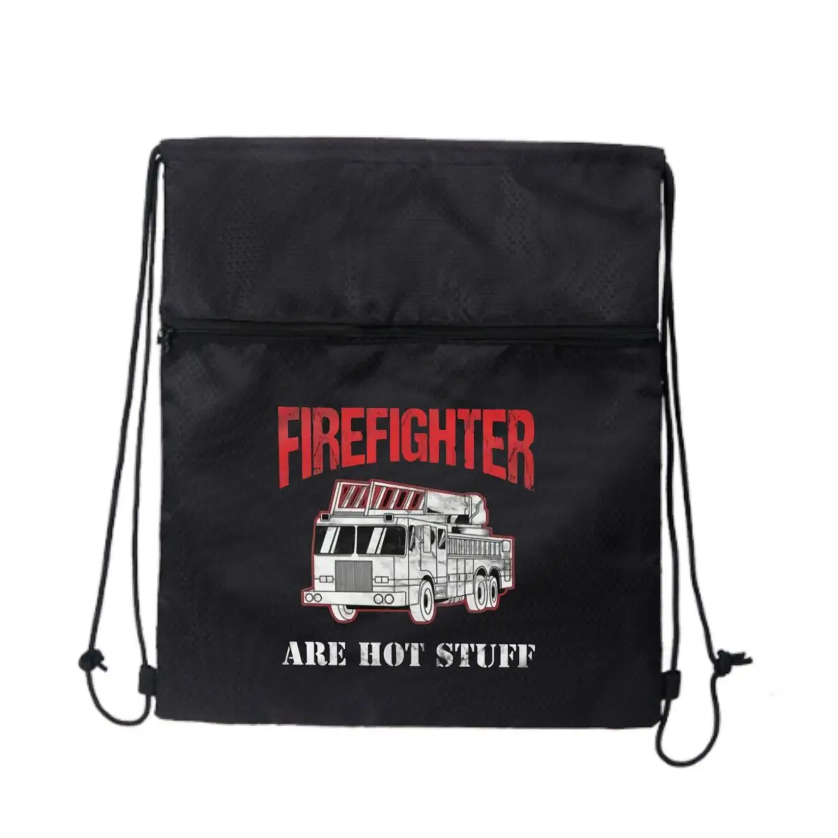 

Пожарный Profession Art Черная минималистичная уличная сумка на молнии на шнурке