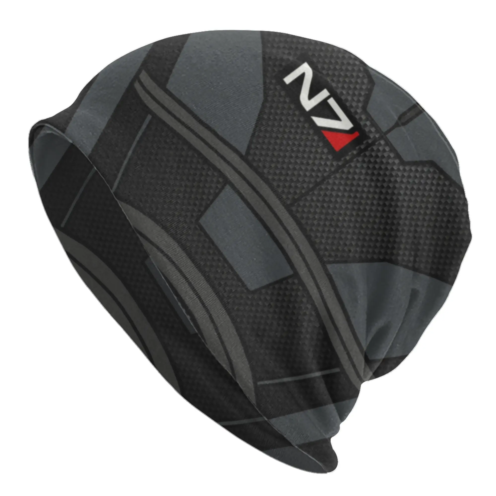 Mass Effect N7 Armor Beanie Cap Unisex Winter Warm Bonnet Femme Knitted Hats Hip Hop Outdoor Ski Skullies Beanies Caps For