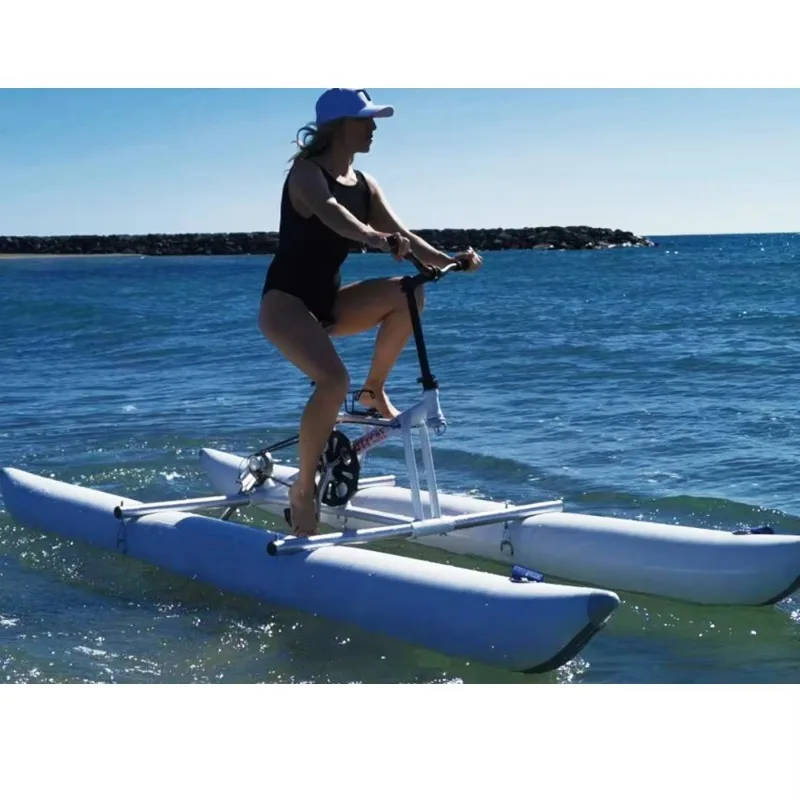 Water bike inflatable PVC pontoon water bike price pedal boat water bike