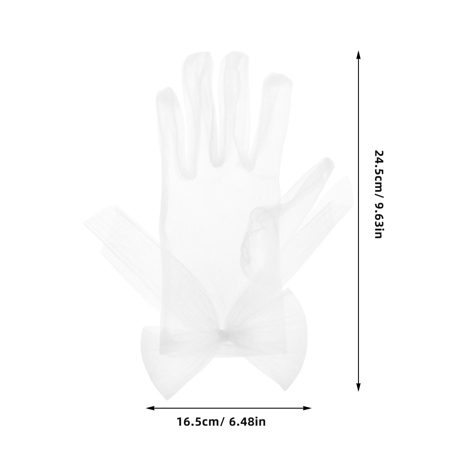 1 Paar weiße Blumenspitze-Brauthandschuhe, kurze Tüll-Perlendetails, elegante Hochzeits-Party-Handschuhe, Damen-Strumpfhose aus weißer Spitze