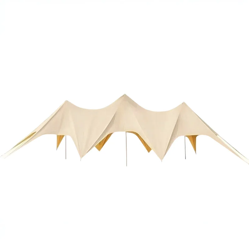 Custom Outdoor Size Summer Canopy Event Stretch Star Shaped Beach Sun Shade Tent Oxford Straight Bracing Type for Sale