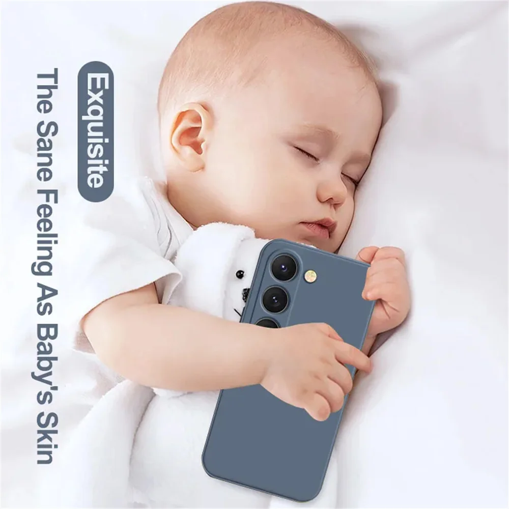 Delicate Liquid Silicone Camera Lens Protector Case For Samsung A17 A16 A56 A36 A15 S23 S24 S25 S26 UItra Plus Funda Coque Cover