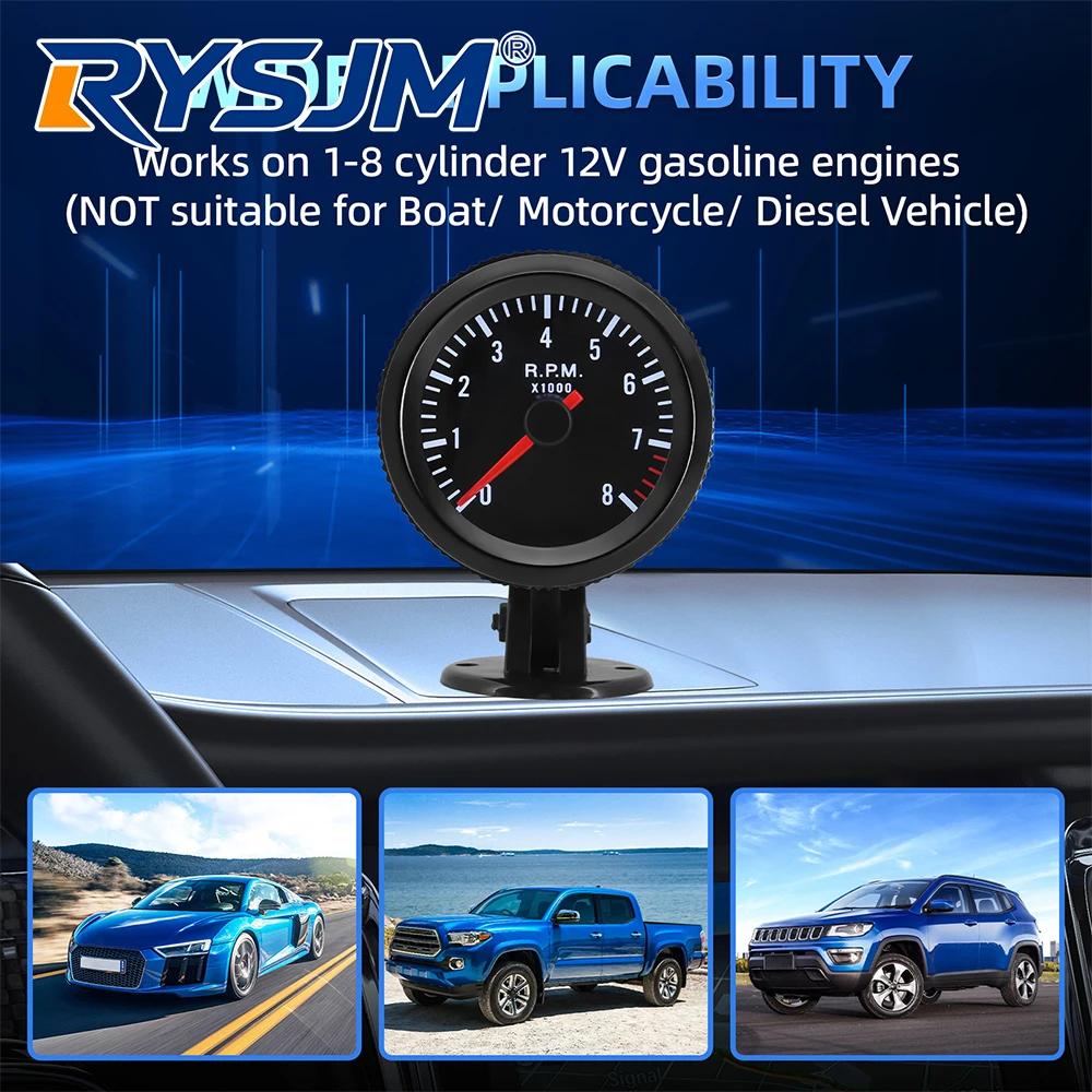 52Mm Digital Car Ta…