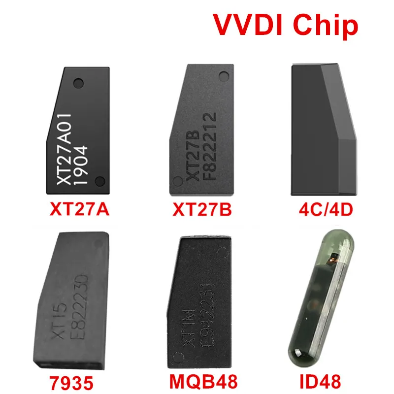 10pcs VVDI Chip Super Chip XT27B XT27A 4D/4C 7935 MQB48 ID48 VVDI 48 Transponder Chip Car Key MQB 48 Chip