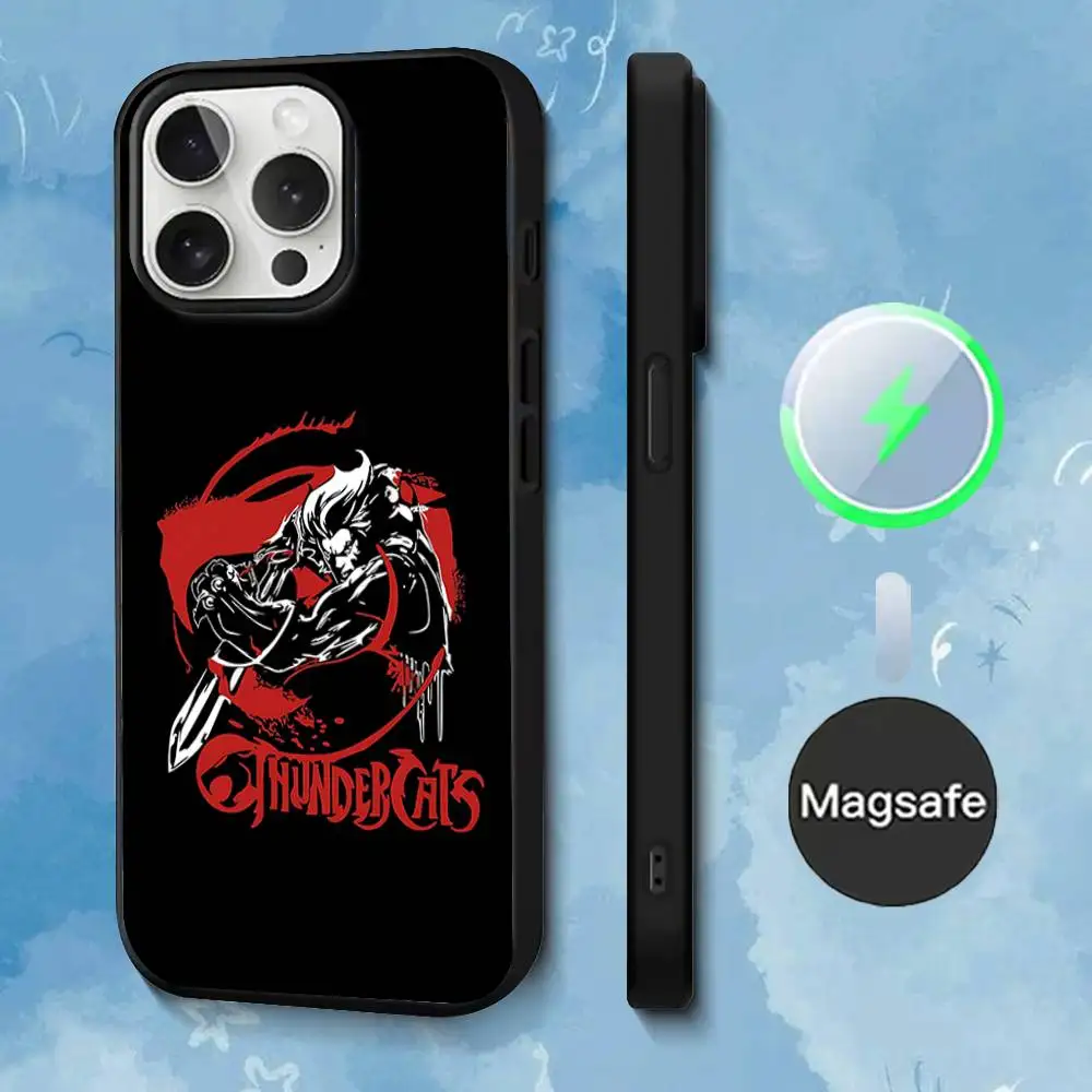 Phone Case For iPhone 17,16,15,14,13,12,11,Pro,Max,Plus,Mini,SE4,E T-ThunderCats CARTOON Magnetic Magsafe Wireless Charging