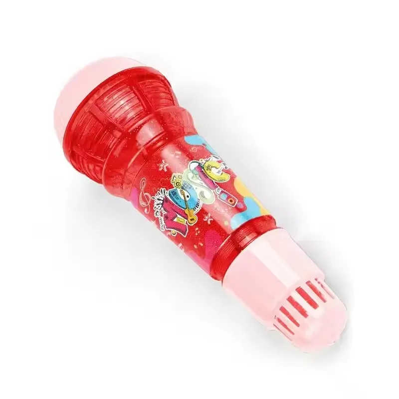Microfono eco grande da 24 cm Microfono eco fisico per bambini Giocattolo di canto Musica Illuminazione Pratica di produzione eco