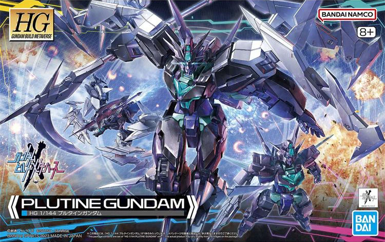 In Stock Bandai HG 1/144 GUNDAM BUILD METAVERSE PLUTINE GUNDAM New Original Anime Figure Model Toy Action Figures Collection Pvc