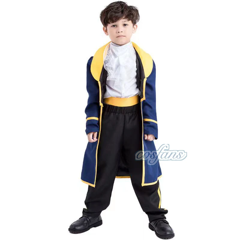 الجمال والوحش أنيمي سترة رداء هالوين تأثيري قمم الأولاد هدايا الحفلات تأثيري ازياء