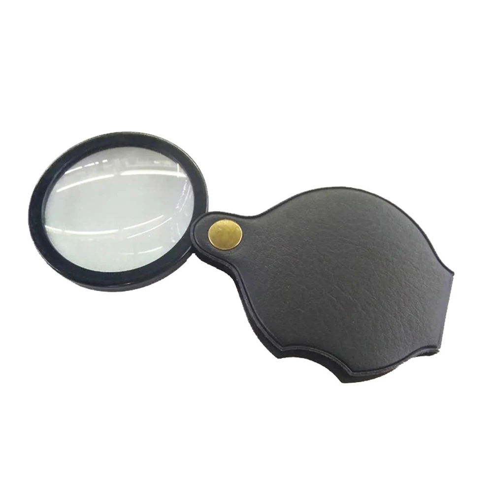 6/8/10X Handheld High Magnifying Glass ABS Handle Mini Portable Glass Lens Magnifier for Viewing Jewelry Reading