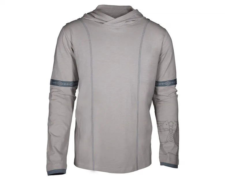 Desmond Miles Cosplay Connor Embroidery Light Grey Hoodies Sweatshirt Long Sleeve Hoodie Casual For Men