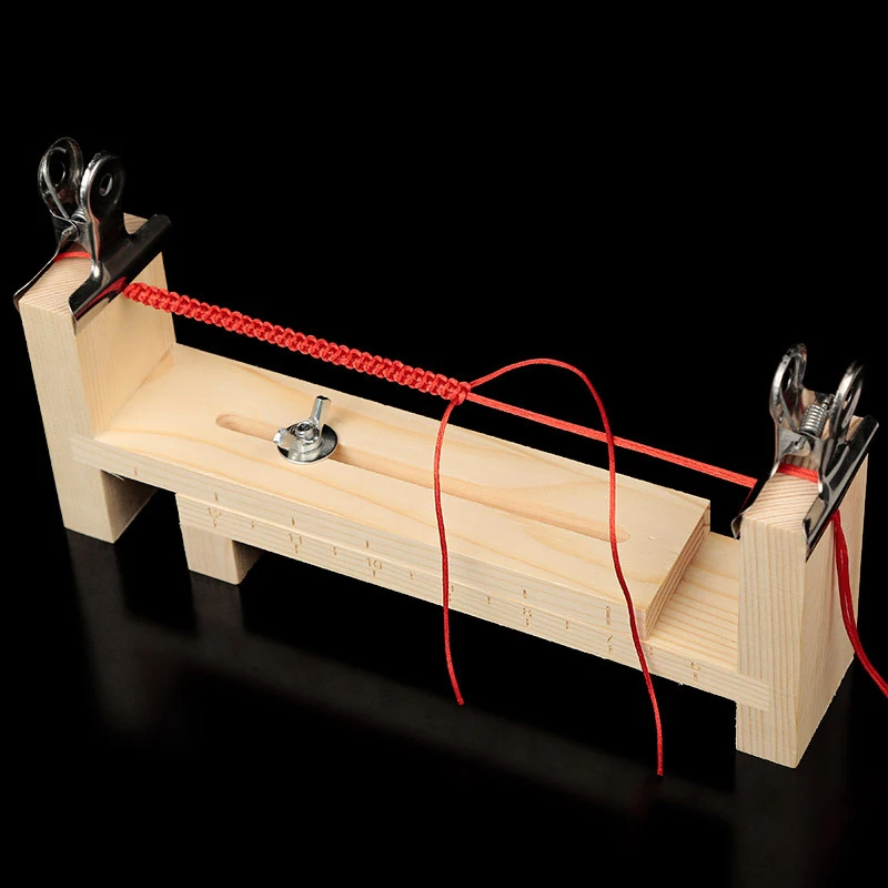 เชือกถักเครื่องมือเชือกถักมือ Rack ปรับความยาวสําหรับสร้อยข้อมือสร้อยคอ DIY Handcraft เชือกถัก Fixing เครื่องมือ