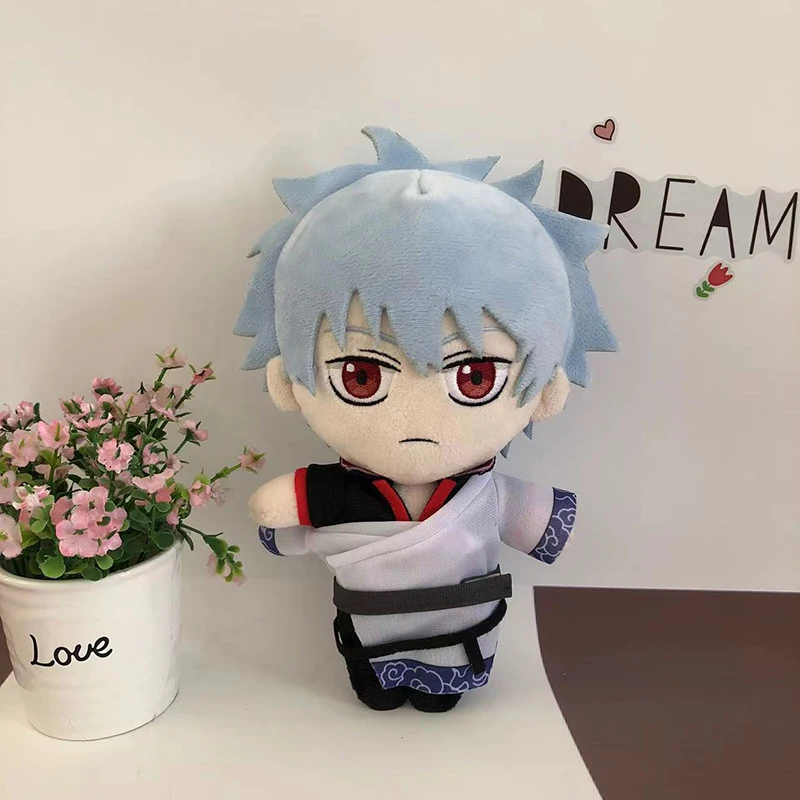 Anime Gintama Sakata Gintoki Cosplaies Peluche Bambola Giocattolo Gioco Carino Morbido Farcito Cuscino Bambini Ventole Regalo Di Natale 20 cm