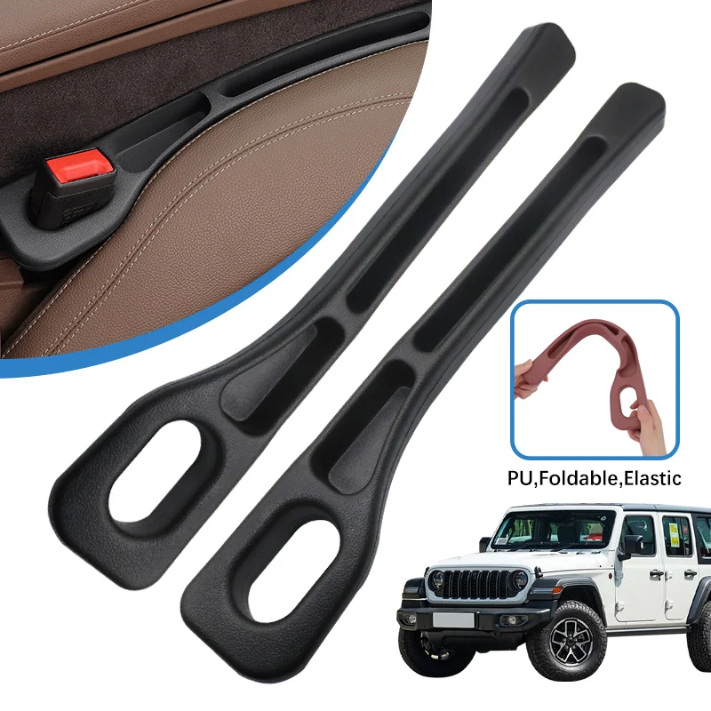 Car Seat Gap Filler Side Seam Plug Strip Leak-proof Filling Strip For Jeep Wrangler JK JL JKU SUV Car Seat Supplies Decoration