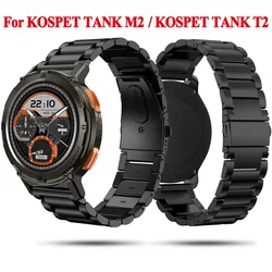22mm Watch Bracelet Metal Strap for KOSPET TANK T2 M2 Smartwatch Stainless Steel Band for TANK M2 Correa Wristband