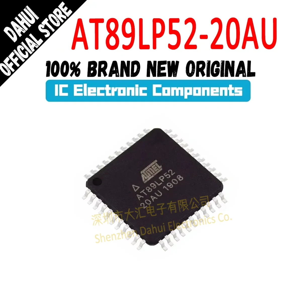 AT89LP52-20AU AT89LP52-20 AT89LP52 AT89LP AT89 AT IC MCU Chip TQFP-44 In Stock 100% New Originl