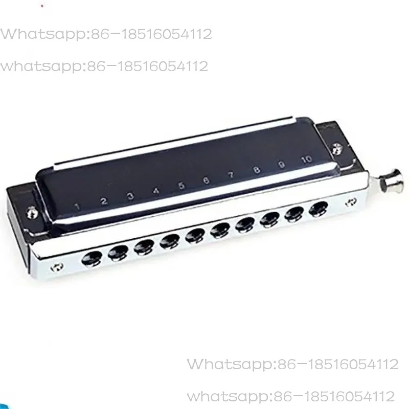Professional Chromatic Harmonica C Key Changeable Tones Musical Instrument 10 Holes 40 Tone Harmonica for Beginners Adults kids