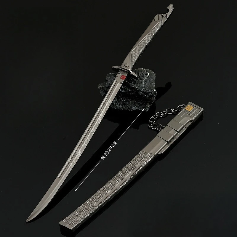 30cm Arena Breakout Xiuchun Knife Game Peripheral weapons Models Metal Artwork Swords Desktop Collectible Ornament Boy Toy Gifts