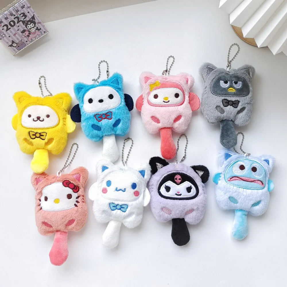 

Брелок для ключей Sanrio Kuromi Cinnamoroll, мультяшный рюкзак с надписью «Моя Мелодия», милая подвеска, подарок для детей