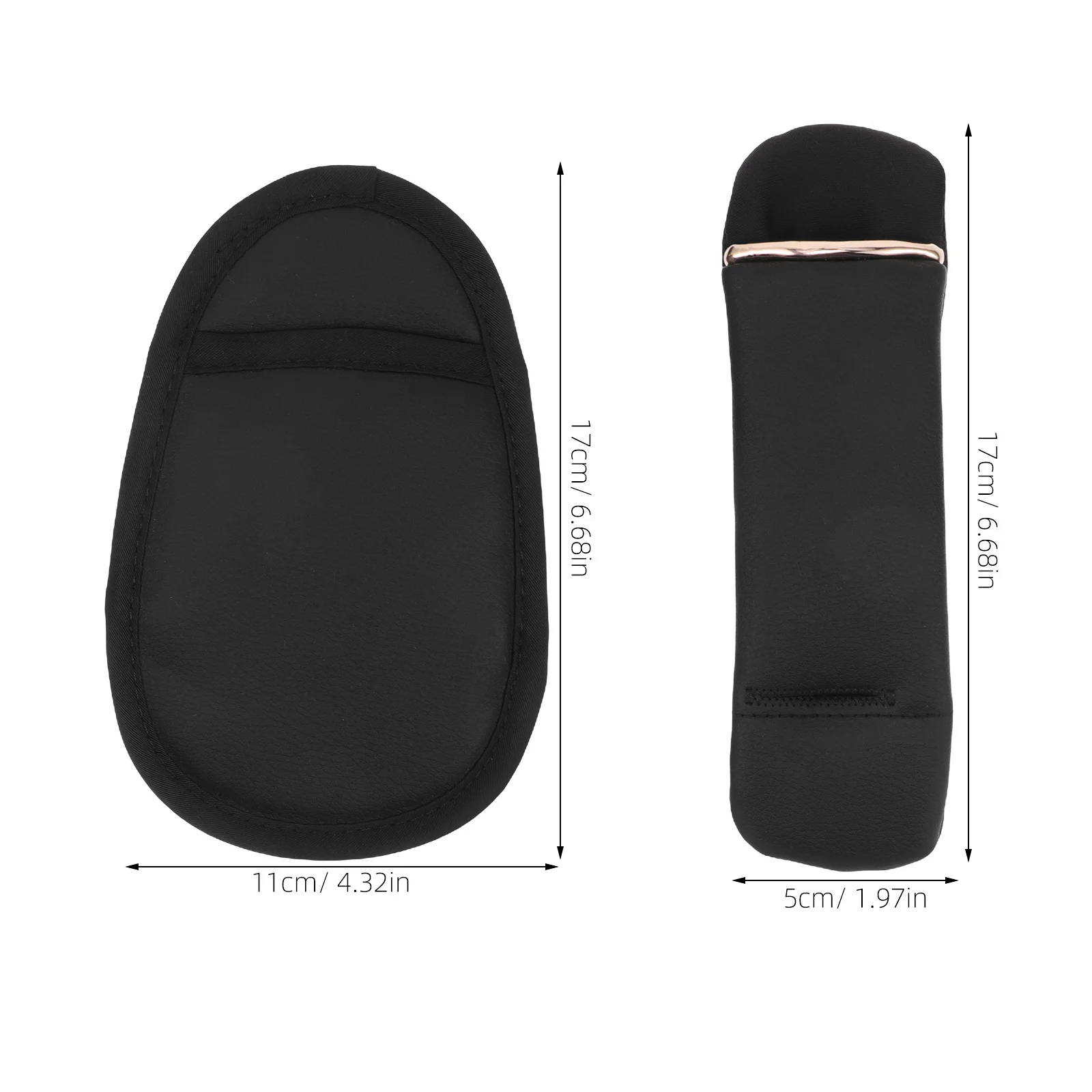 3 قطعة وسادة حزام أمان الطفل العالمية أسود ناعم الكتف المنشعب حزام يغطي عربة عالية وسائد كرسي أغطية حماية #2