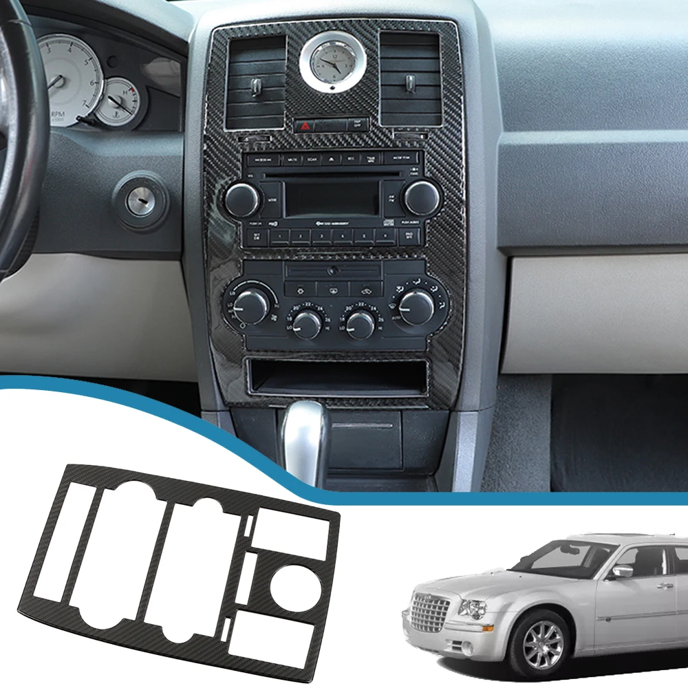 

Car Center Console Navigation GPS Panel Decoration Cover Stickers for Chrysler 300C 2004-2009 Interior Mouldings Accessories