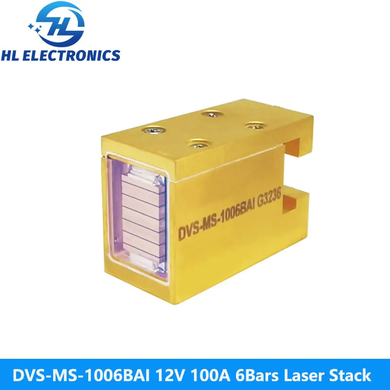 

DVS-MS-1006BAI 12 В 100 А 6 бар 600 Вт 808 нм Лазерный стек для удаления волос