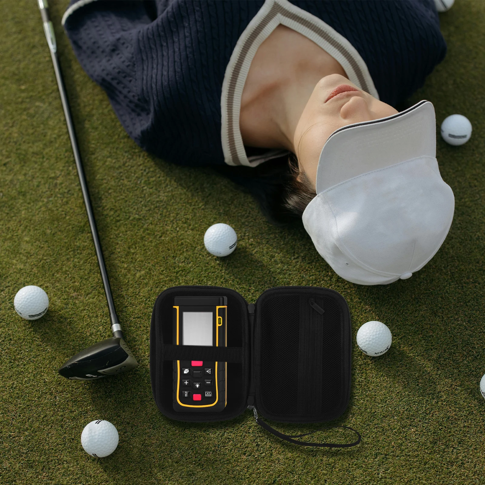 Golfafstandsmeterkoffer Opbergtas met voldoende ruimte Compact ontwerp voor afstandsmeterbeschermer Outdooraccessoire